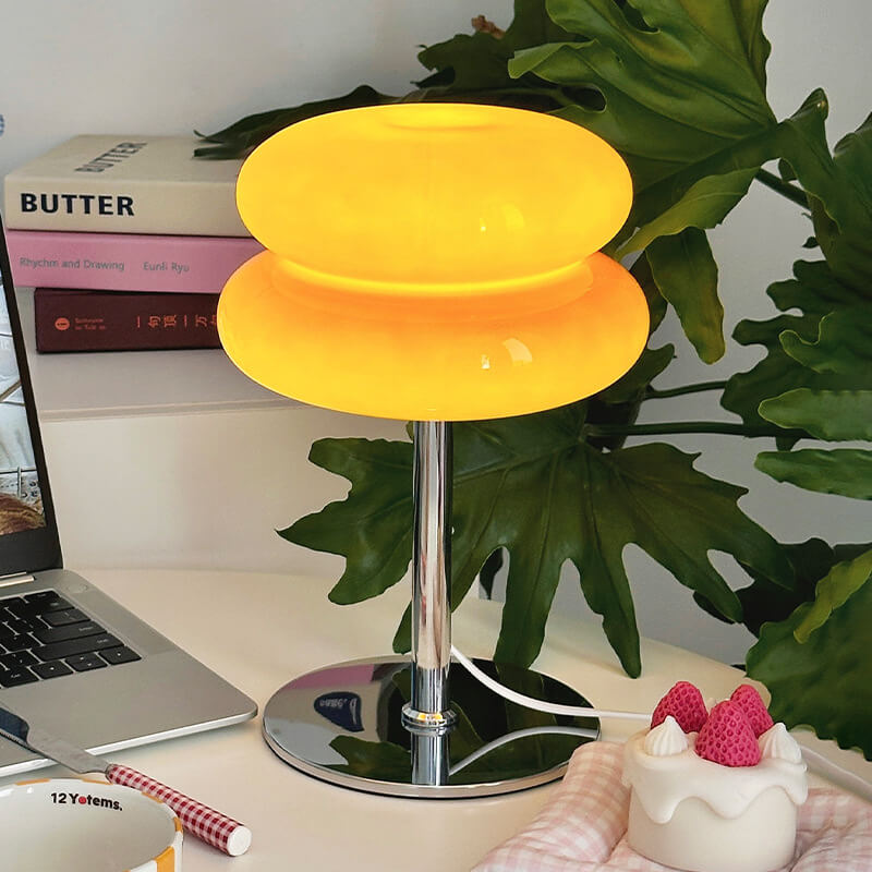Double-layer Egg Tart Glass Table Lampslider_item_2